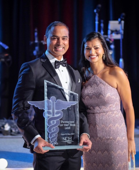 Dr. Sajan Roa Physician of the Year 2018 NCH Hospital Ball